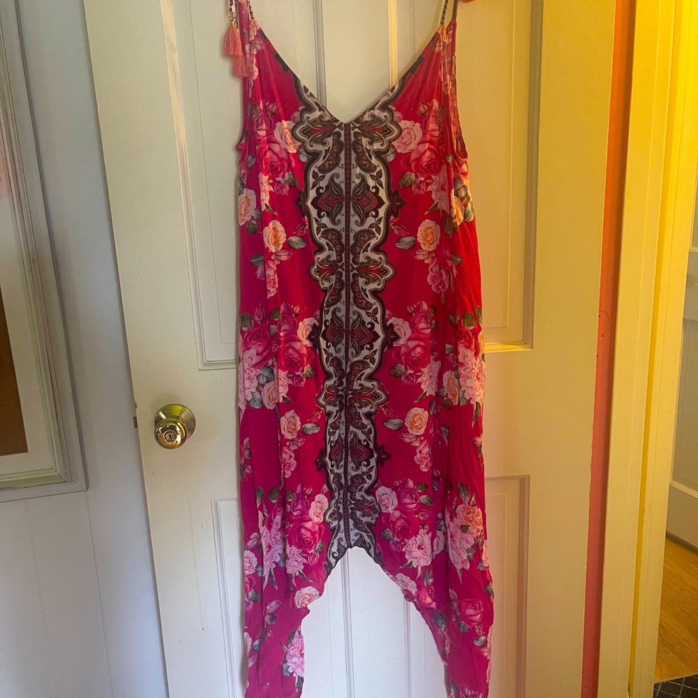 Nanette Lepore coverup pink floral sz M